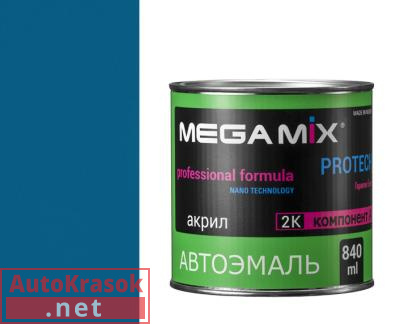 Краска 400 Босфор, эмаль акриловая АК-1311, 0,8 кг,  MegaMix