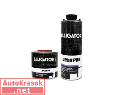 Защитное покрытие на полиуретановой основе Alligator II - 2К, черный, 0,8+0,2л (комплект), 5776, Jeta Pro