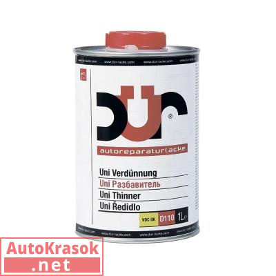 Разбавитель D110 UNI DUR, 1 л, D110-1, DUR