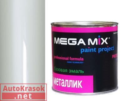 Краска 221 Ледниковый (ХЕЛ) эмаль металлик, 880 мл,  MegaMix