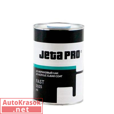 Лак акриловый быстрой воздушной сушки FAST 2:1 HS, 1 л, 5525 FAST HS/1, Jeta Pro
