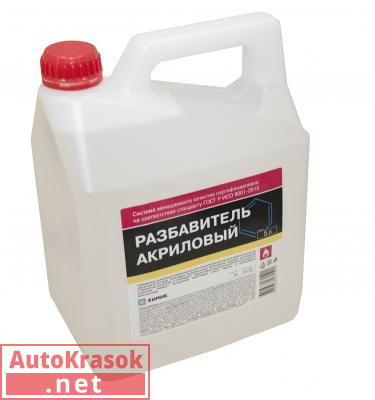 Разбавитель акриловый, канистра 5 л, , Химик