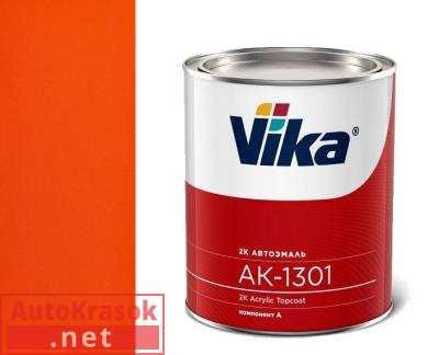 Краска 295 оранжевая, акриловая эмаль АК1301, 0,85 кг,  VIKA