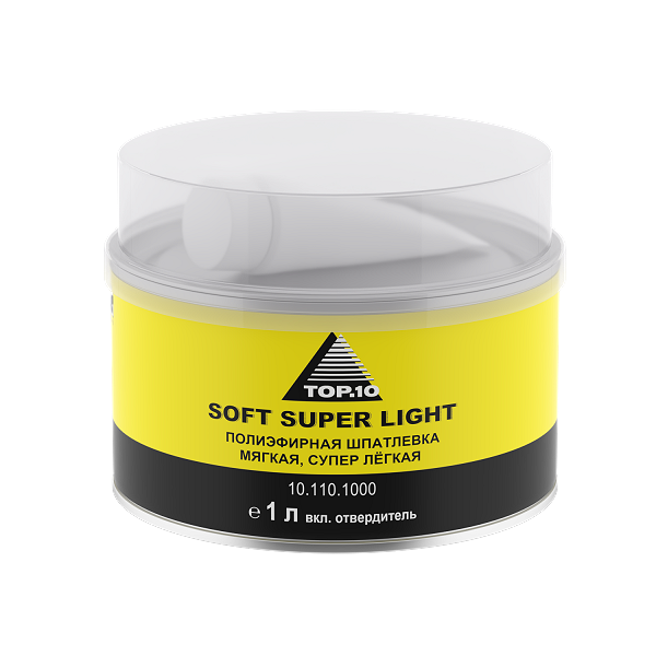 Шпатлевка SOFT SUPER LIGHT 1 л, 10.110.1000, TOP.10