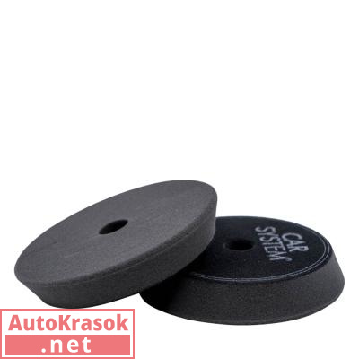 Финишный полировальный круг Finish Foam Black AH, мягкий черный, 145 мм (1шт), 157065, CarSystem