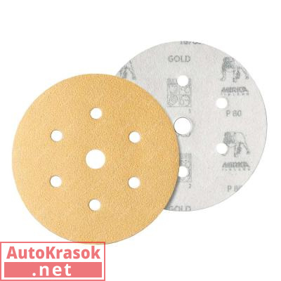 Круг абразивный Gold 150мм 6+1отв. P40 (50 шт в упаковке), 2362805040, Mirka