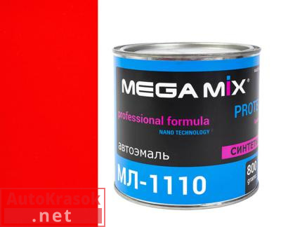 Краска 121 реклама, МЛ-1110 автоэмаль,  0,80 кг,  MegaMix