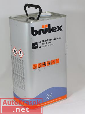 Лак Brulex 2K HS Прозрачный Люкс 4л, 02049521, BRULEX