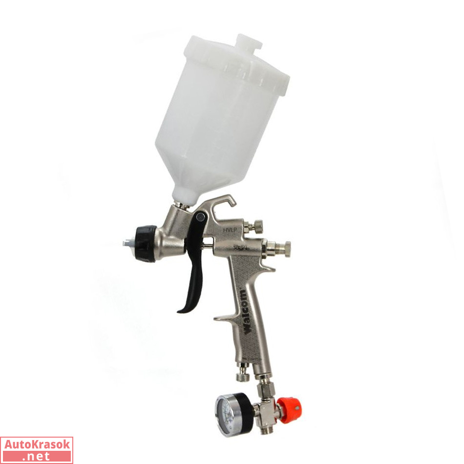 Краскопульт Walcom SLIM XLIGHT S HVLP, верхний бачок пластик, дюза 1,5 мм, Walcom Краскопульт Walcom SLIM XLIGHT S HVLP, верхний бачок пластик, дюза 1,5 мм, Walcom