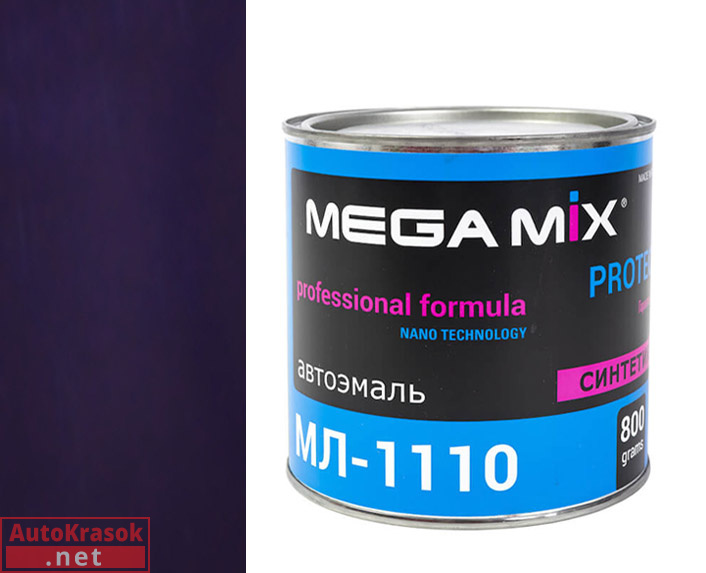447 синяя полночь, МЛ-1110 автоэмаль,  0,80 кг, MegaMix