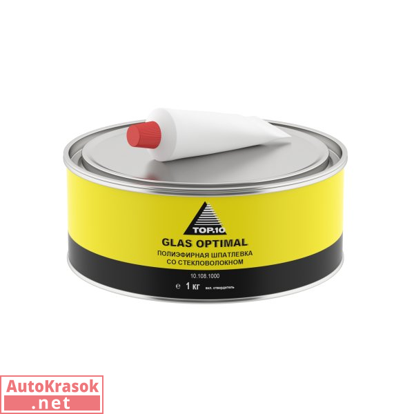 Полиэфирная шпатлевка GLAS OPTIMAL, 1 кг, 10.108.1000, TOP.10