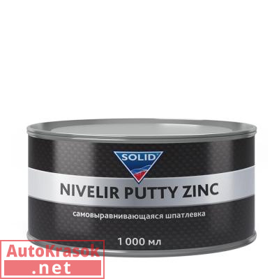 Шпатлевка самовыравнивающаяся с цинком SOLID PROFESSIONAL LINE NIVELIR PUTTY ZINC,1 л, 506.0100, SOLID