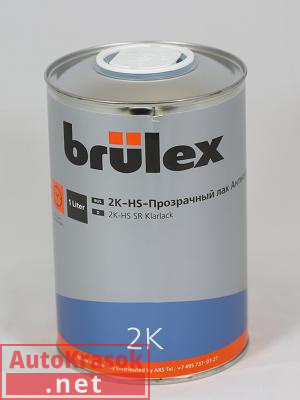 Лак Brulex 2K HS Прозрачный Антискретч 1л, 931110126, BRULEX