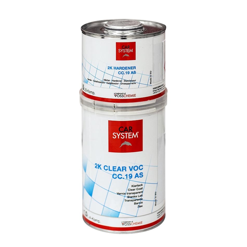 Лак акриловый прозрачный 2K VOC CC.19 AS, 1+0,5 л (комплект), CarSystem