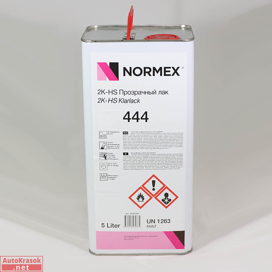 Прозрачный лак HS 444, 5 л, 50000444, Normex