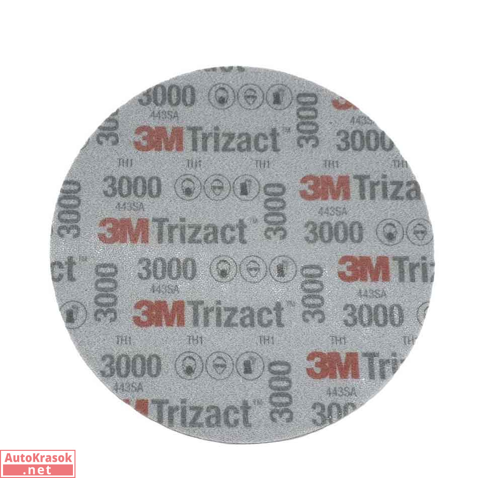 Абразивный полировальный круг 50414 Тризак trizact 3000, D150мм, 3M Абразивный полировальный круг 50414 Тризак trizact 3000, D150мм, 3M