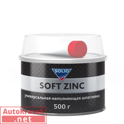 Шпатлевка универсальная наполняющая PROFESSIONAL LINE SOFT ZINC, 0,5 кг, 508.8500, SOLID