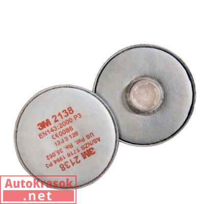 Фильтр высокоэффективной очистки 3-й степени защиты с доп. защитой от органических, кислых газов и п, 2138, 3M