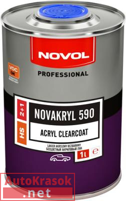 Лак NOVAKRYL 590 HS 2+1 Новол, уп. 1 л без отв., 38091, Novol