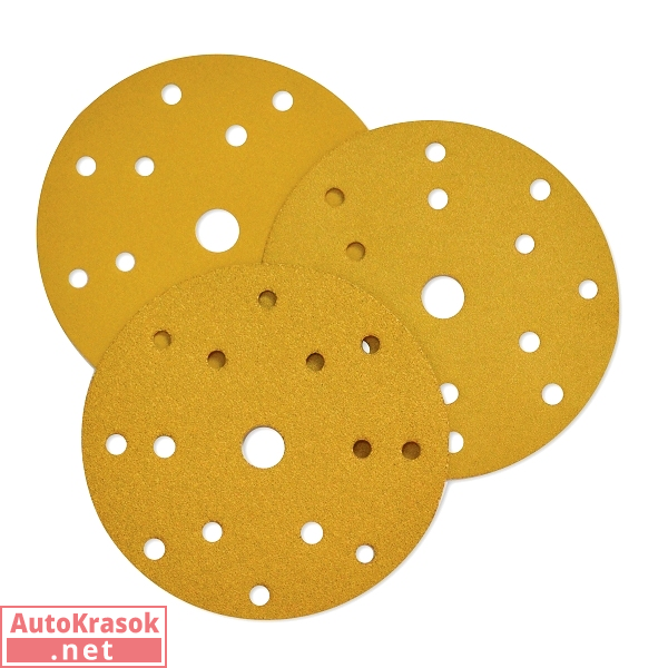 Шлифовальные круги Yellow Diamond, D=150 мм, бумага, 15 отверстий, P40 (упак 50 шт.), Betacord