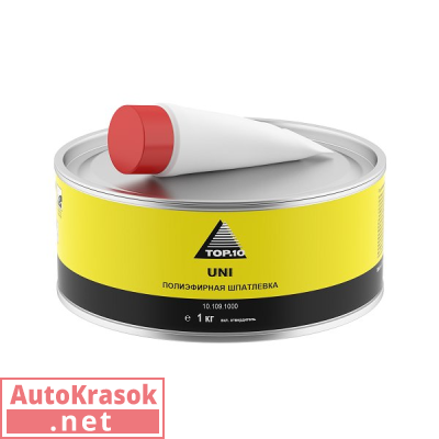 Полиэфирная шпатлевка UNI, 1 кг, 10.109.1000, TOP.10