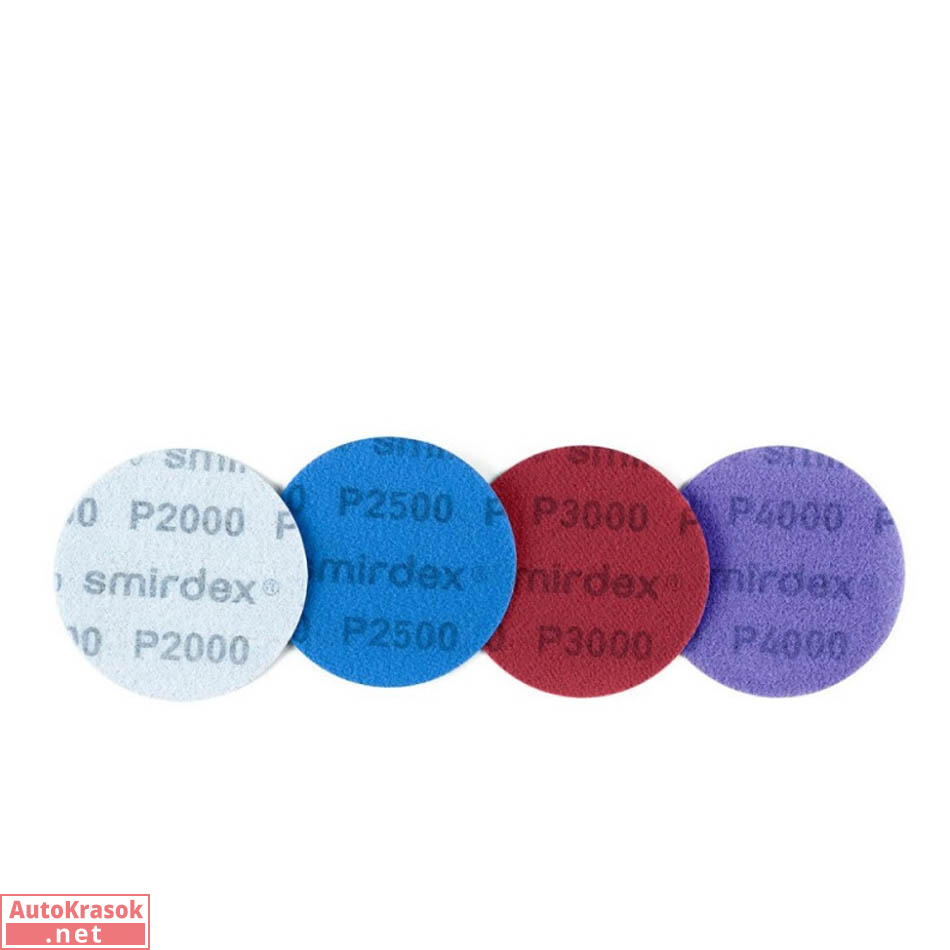 Круг для полировки водостойкий SMIRDEX 270, 125 мм, без отверстий, P3000, 270423000, SMIRDEX