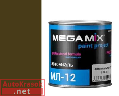 Краска 303 защитная, МЛ-12 автоэмаль, 0,80 кг,  MegaMix