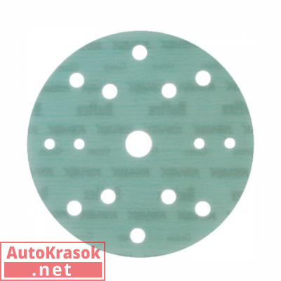 Круг шлифовальный Super Buflex Dry Green 152 мм K2000 15 отверстий, на липучке, 1931565, Kovax