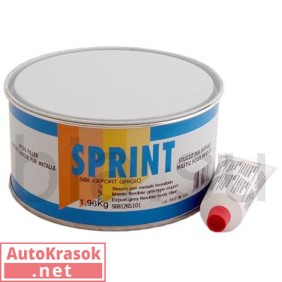 S68 Шпатлевка Спринт эластичная серая Export, уп. 1,07л/1,96 кг, S681265101, SPRINT ICR