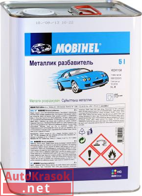 Разбавитель для металликов Мобихел, уп. 5 л, 40241104, MOBIHEL