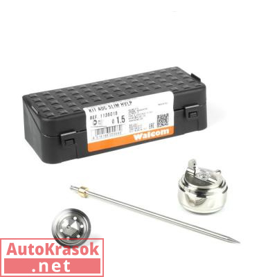 Ремкомплект для краскораспылителя SLIM S-I-HD HVLP, дюза 1,5 мм, 1135015, Walcom