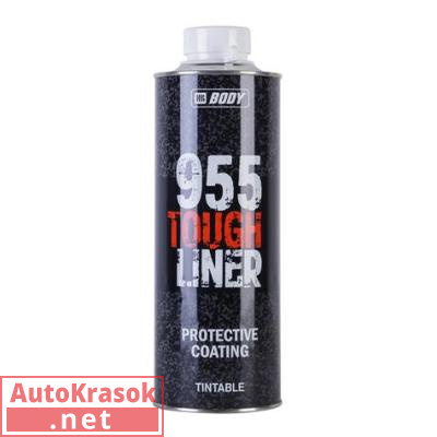 955 Tough Liner защитное покрытие с отвердителем 955 Боди, колеруемое, 0,6+0,2л, 9550100001, Body HB