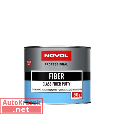 Шпатлевка FIBER со стекловолокном, Новол, 0,6 кг, 1222, Novol