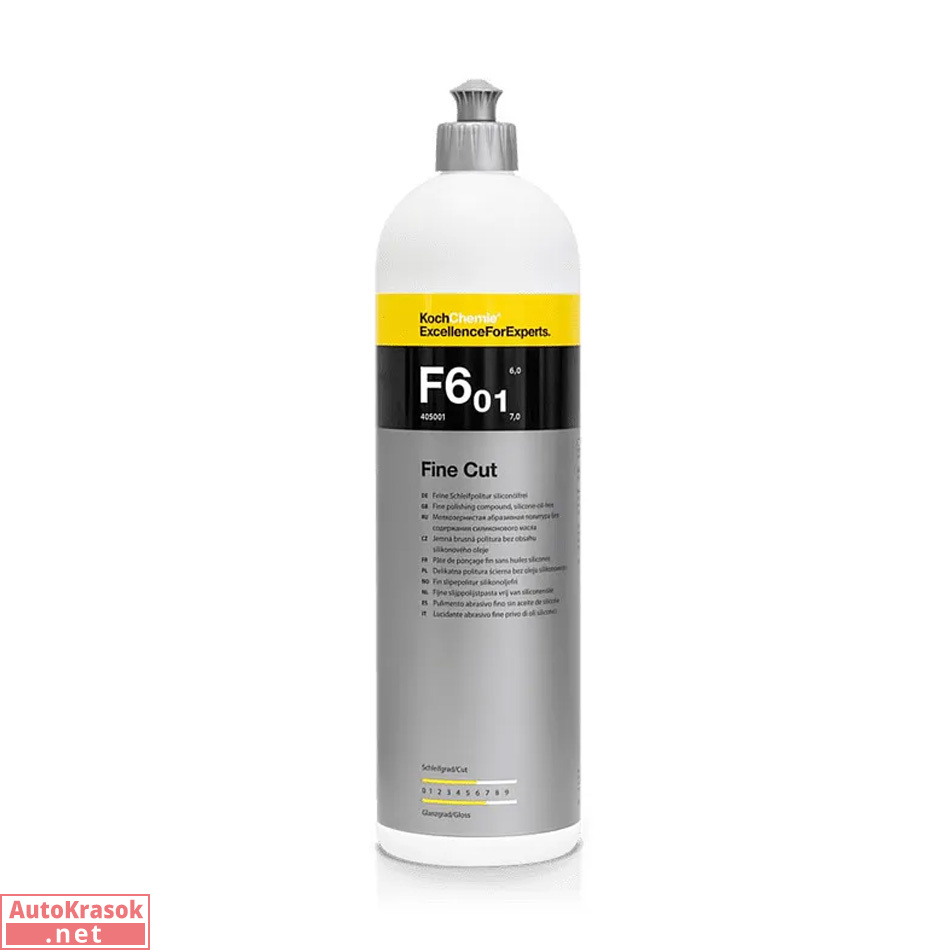 FINE CUT F6.01 - Мелкозернистая абразивная полировальная паста (1 л), 405001, Koch Chemie