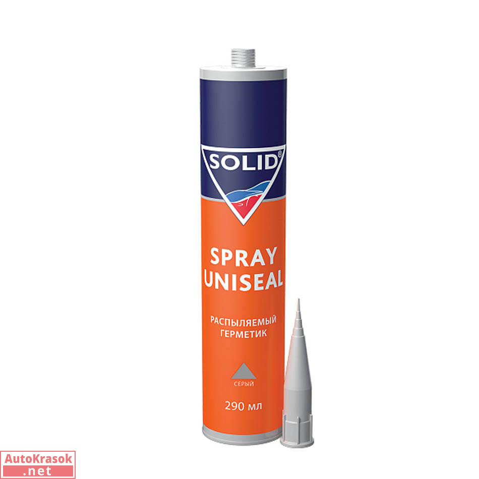 Распыляемый герметик SOLID SPRAY UNISEAL (силан модифицированный), черный 0,29 л, SOLID