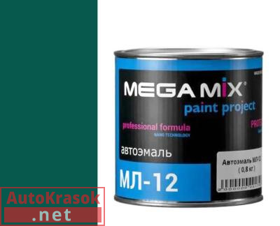 Краска Морская волна, МЛ-12 автоэмаль, 0,80 кг,  MegaMix