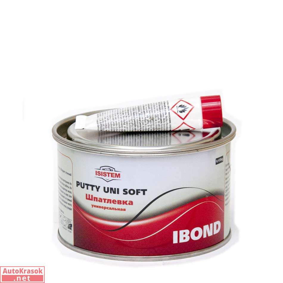 Шпатлевка универсальная IBOND UNI SOFT, белая 0,45 кг, ISISTEM