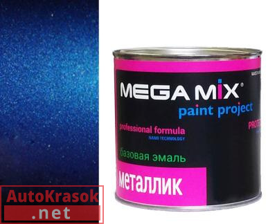 Краска 471 Темно-синий (ИЖ) эмаль металлик, 880 мл,  MegaMix