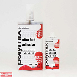 Клей двухкомпонентный для пластмасс POLYMIX 50 ML SUPERFAST, 45 секунд