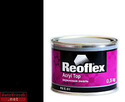 Грунт-эмаль акриловая 1К Acryl Top, черная матовая, 0,5 кг
