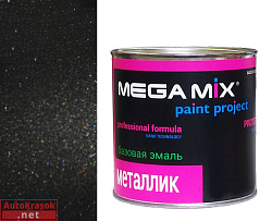 651 черный рюфель (ППГ) эмаль металлик, 880 мл