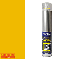 Краска для разметки, PHV line Marker, RAL1023 Желтый, аэрозоль, 1000 мл