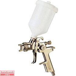 Краскопульт AB-17G-17 HVLP, бачок 600мл, дюза 1,7 мм