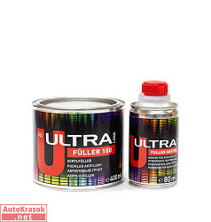 Грунт ULTRA FULLER 100 5+1 акриловый, черный, 0,4+0,08 л (комплект)