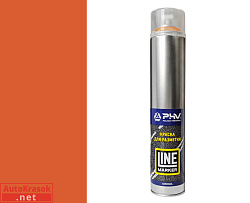 Краска для разметки, PHV line Marker, RAL2009 Оранжевый, аэрозоль, 1000 мл